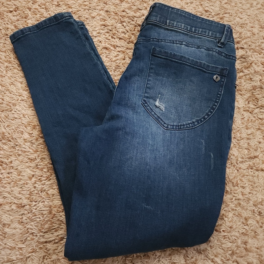 Democracy Ab Technology Womens 12 Mid Rise Skinny‎ Stretch Jeans
